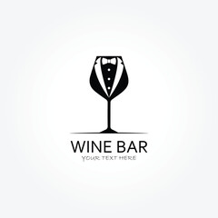 Wine Bar Party Logo Design.eps10
