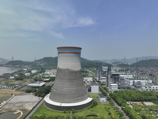 thermal power station in city
