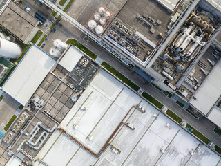 factory building in city