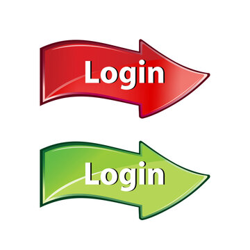 illustration of login arrow on white background