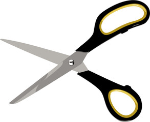 vector illustration of kitchen scissors