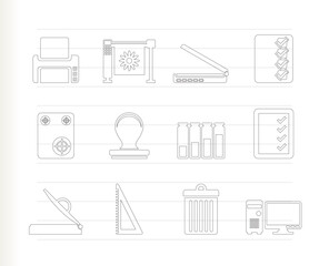 Print industry Icons - Vector icon set