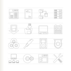 Server Side Computer icons - Vector Icon Set