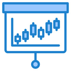 presentation blue style icons