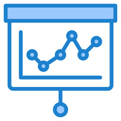 presentation blue style icons