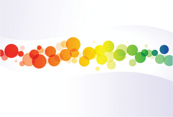 Waves and circle for abstract wallpaper