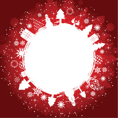 Grunge styled Christmas background