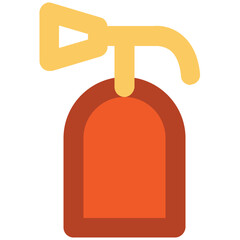 An icon of fire extinguisher, safety equipment 