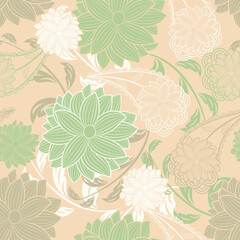 vector seamless floral vintage background.vintage, eps 10