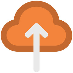 An icon of upload, cloud storage 