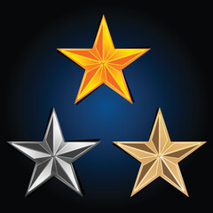 Obraz premium illustration of abstract vector stars