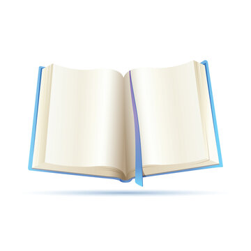 illustration of open book on white background