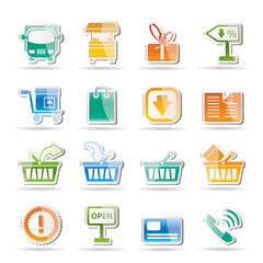 Online shop icons - vector icon set