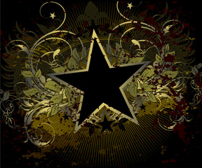 military stile star background, this  illustration may be useful  as designer work