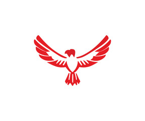Hawk bird logo eagle fly slogan cartoon design