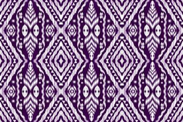 Ikat Figure aztec embroidery style. Geometric ethnic oriental traditional art pattern.Design for ethnic background,wallpaper,fashion,clothing,wrapping,fabric,element,sarong,graphic,vector illustration