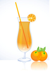 illustration of tangy orange juice