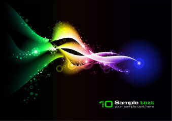 Abstract vector eps10 glowing background. For your design.