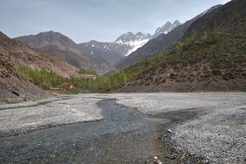 The Fann Mountains  in western region of Tajikistan - 608053032