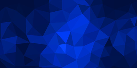 Obraz premium abstract blue geometric background with triangles design