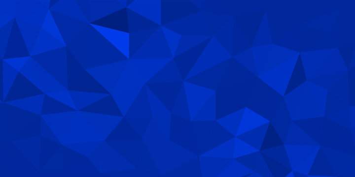 abstract blue geometric background with triangles design