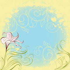 Romantic floral background