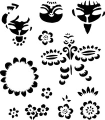 teens and flower cartoon