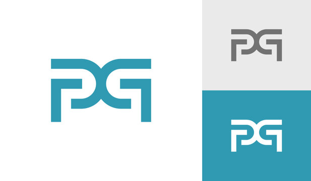 Letter PG initial monogram logo design