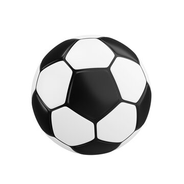 3d football. minimal school icon. isolated on background, icon symbol clipping path. 3d render illustration