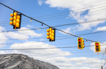 crossroad, blurred, pedestrian, town, walk, safe, way, control, crosswalk, symbol, caution, red,...