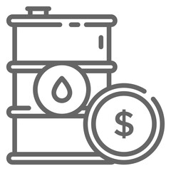 illustration of a icon oil money 