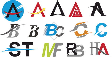 vector alphabet set
simple and cool letter logo