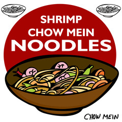 An image of Shrimp Chow Mein Noodles.