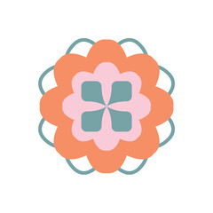 Beautiful Lace Tile Graphics and Icons, Floral Art and Cutouts with Totem and Geometric Vector Design Elements