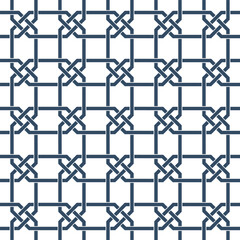 Seamless pattern in geometric ornamental style, stamp