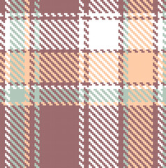 Seamless  textured tartan plaid vector pattern