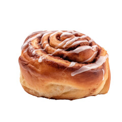 Fototapeta premium cinnamon roll isolated on a transparent background