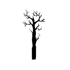 Fototapeta premium Scary and creepy haunted tree on Halloween season.