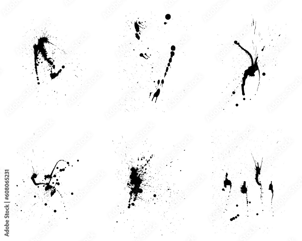Aufkleber abstract grunge vector background set for design use.