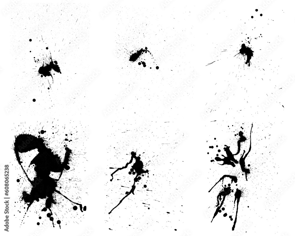 Poster abstract grunge vector background set for design use.