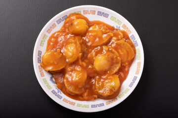 ホタテのチリソース煮