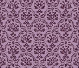 Damask seamless vector pattern.  For easy making seamless pattern just drag all group into swatches bar, and use it for filling any contours.