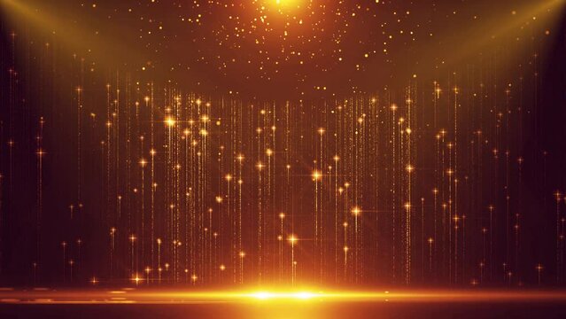 Beautiful particle lighting stage background