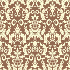 Fototapeta na wymiar Seamless pattern from yellow flowers and leaves(can be repeated and scaled in any size)