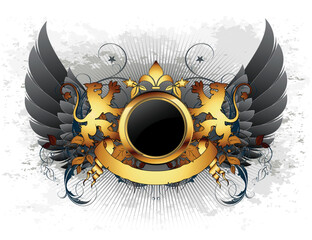 ornamental shield, this  illustration may be useful  as designer work