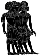 Illustration of the Women of Ancient Egypt