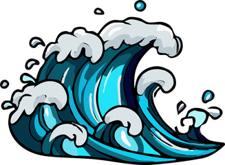 Tsunami png graphic clipart design