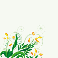 Fototapeta na wymiar Fairy floral background