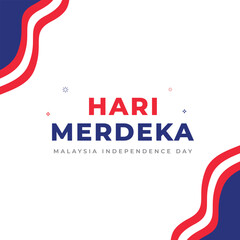 Hari Merdeka. Malaysia independence day design template