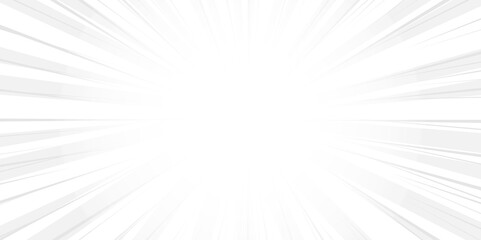 Abstract white and gray color background. Radial Stripes Abstract Background. Speed Oncoming Lines Background Design. Radial Stripes Abstract Background. Text frame in manga and anime comics